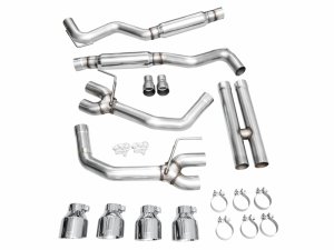 Ford Mustang Performance Exhaust - AWE Tuning - Track Edition Cat Back - Chrome Silver - 2024+ Ford Mustang Performance Exhaust - AWE Tuning - Track Edition Cat Back - Chrome Silver - 2024+